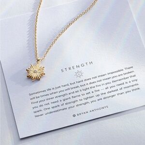 New Bryan Anthony’s Strength necklace gold